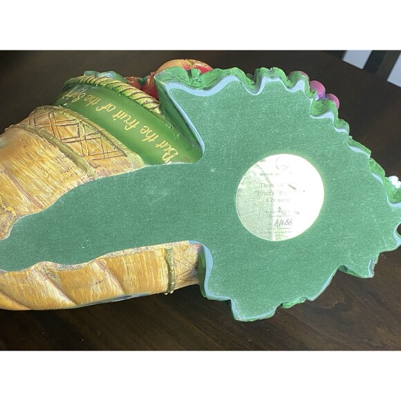 VTG Bradford Exchange Thomas Kinkade’s Fruit of the Spirit Cornucopia WITH COA - Picture 10 of 11